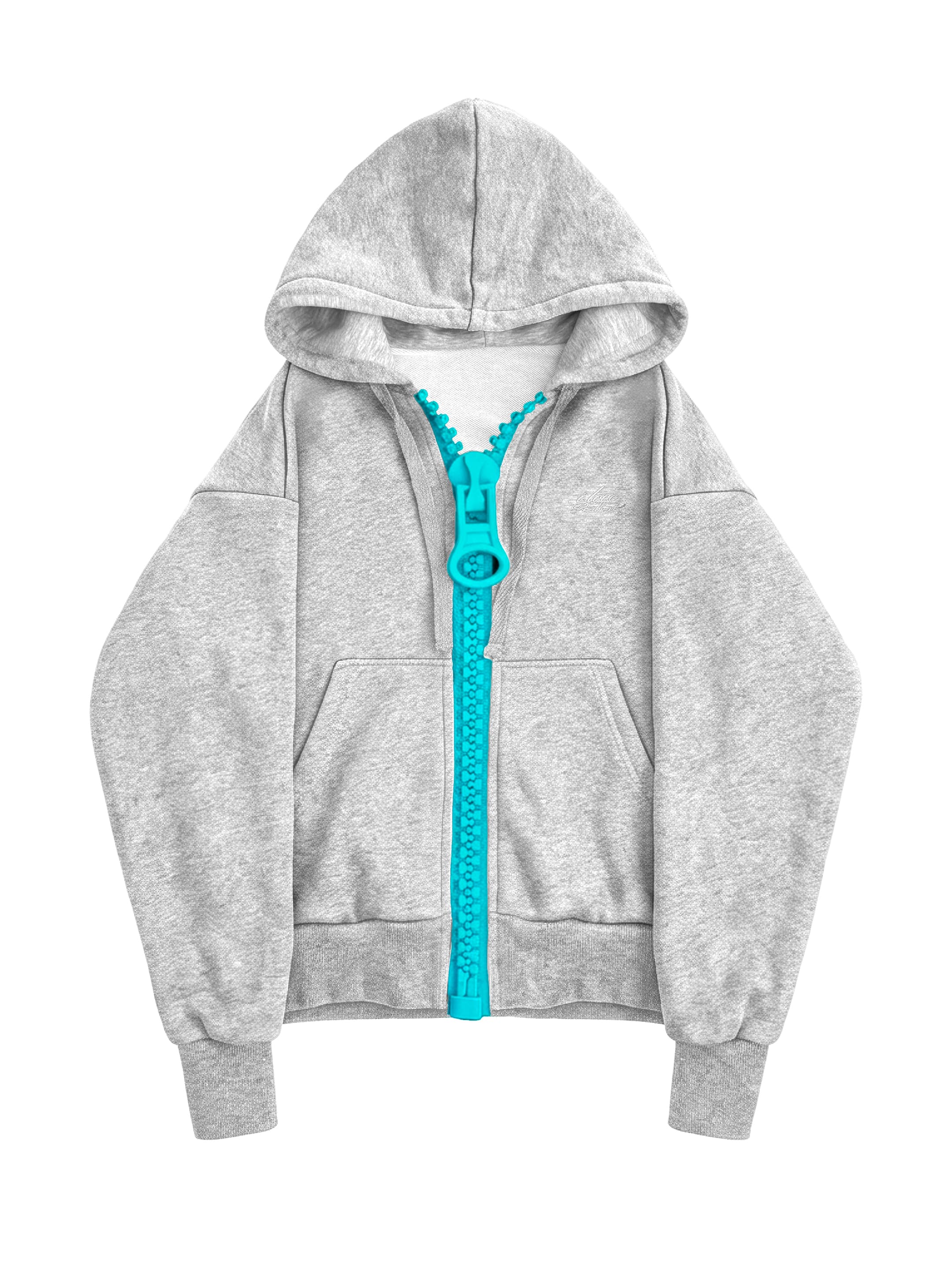 BIG ZIPHOODIE “GREY”