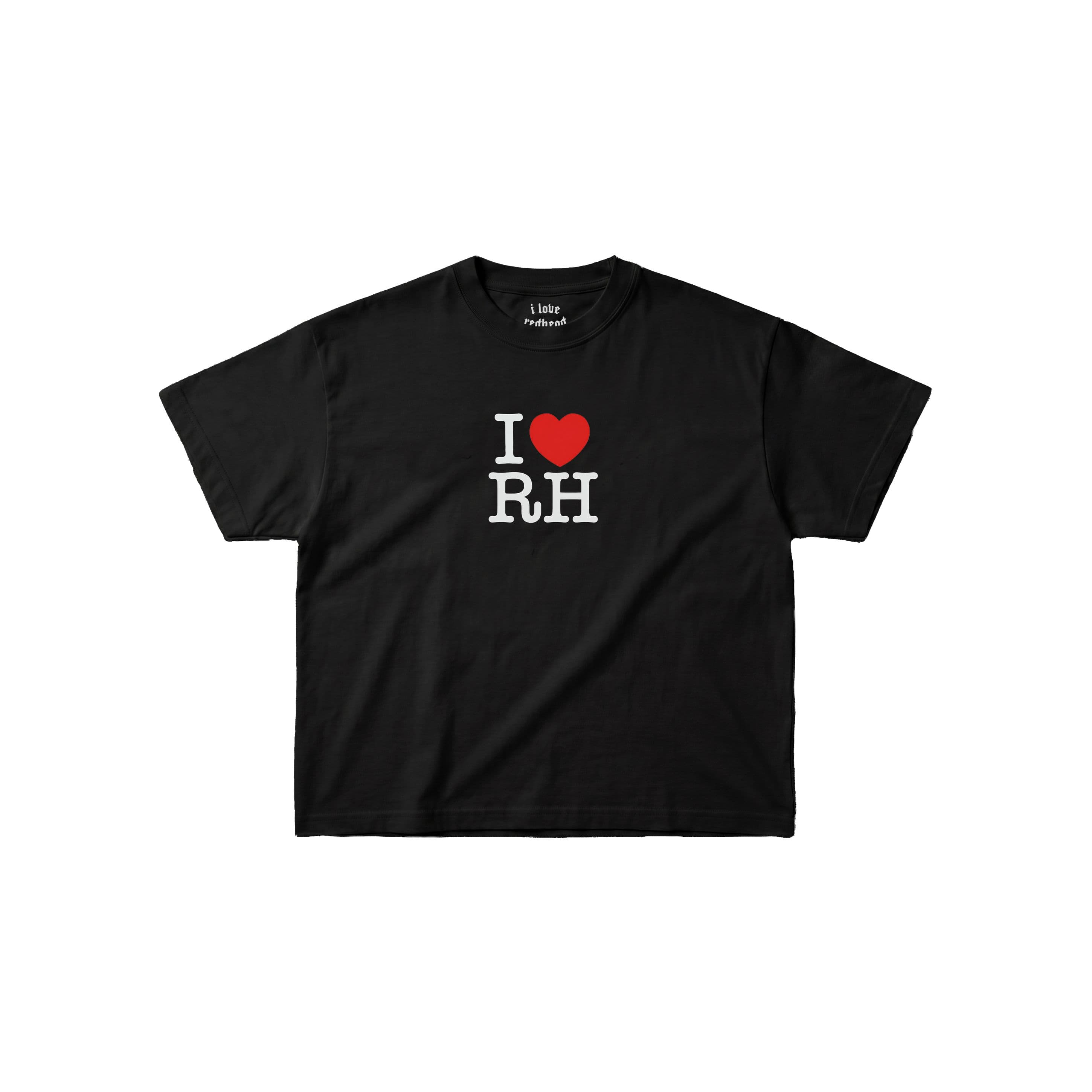 T-SHIRT "I LOVE REDHEAD" BLACK