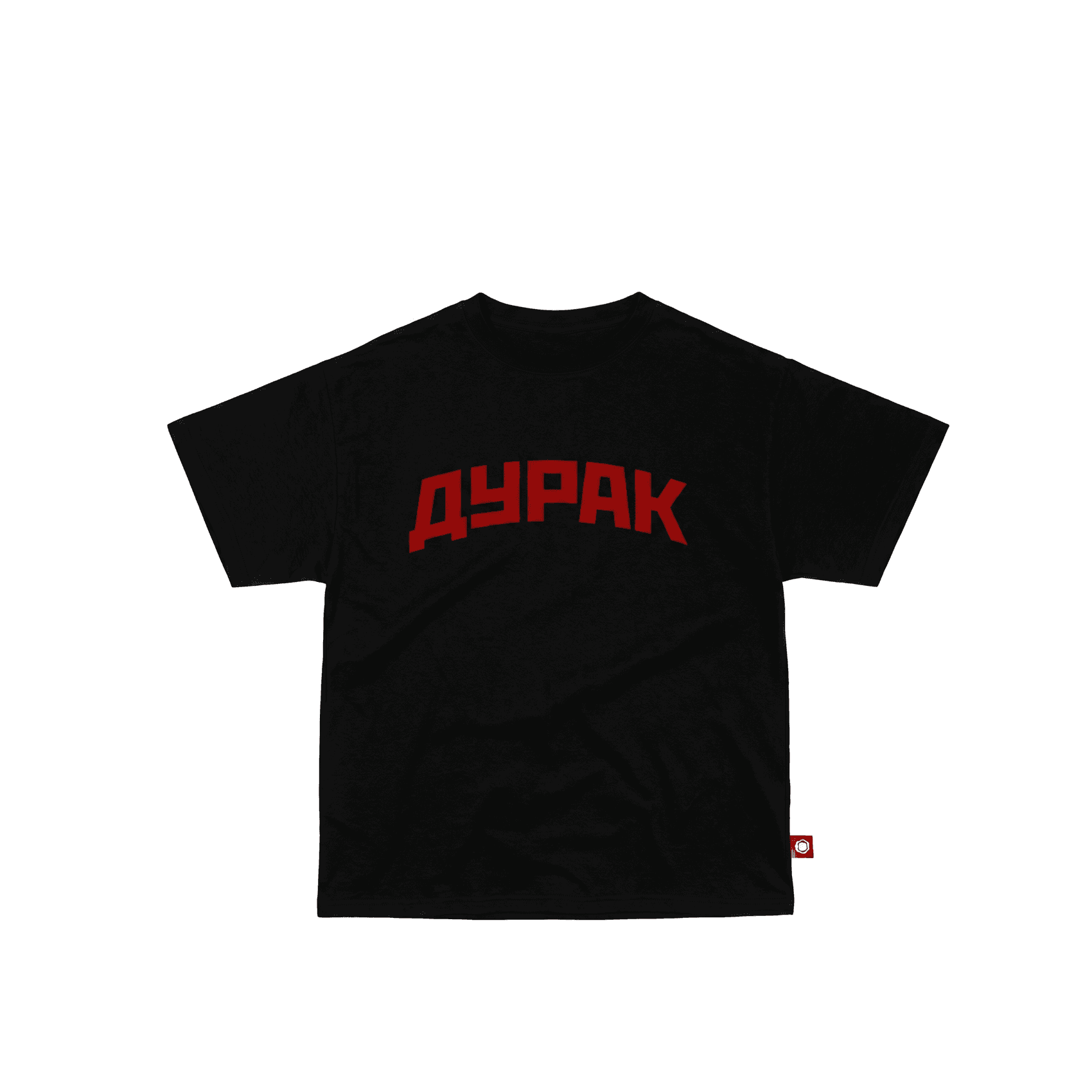 T-SHIRT "ДУРАК" BLACK