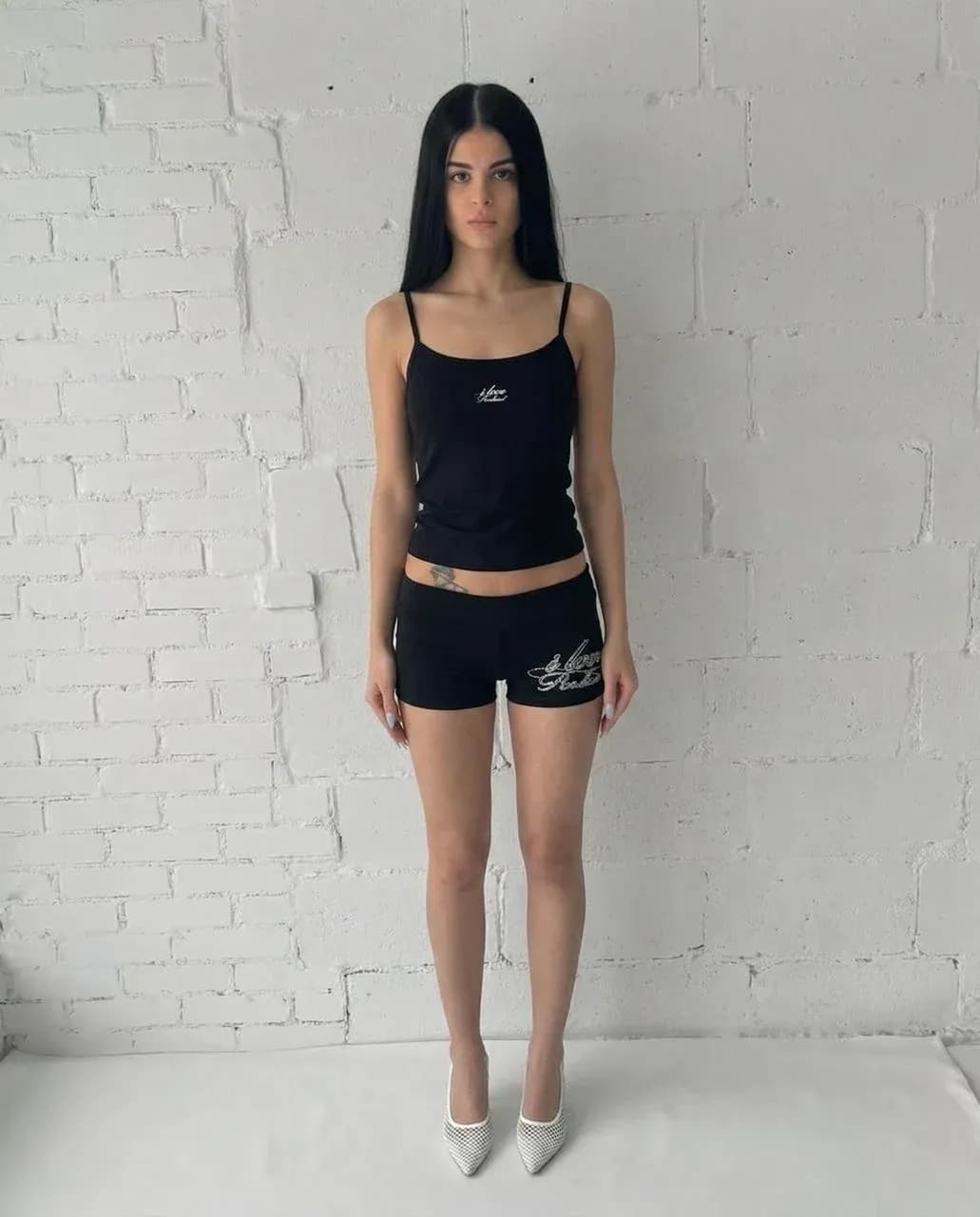 SHORTS "I <3REDHEAD" BLACK