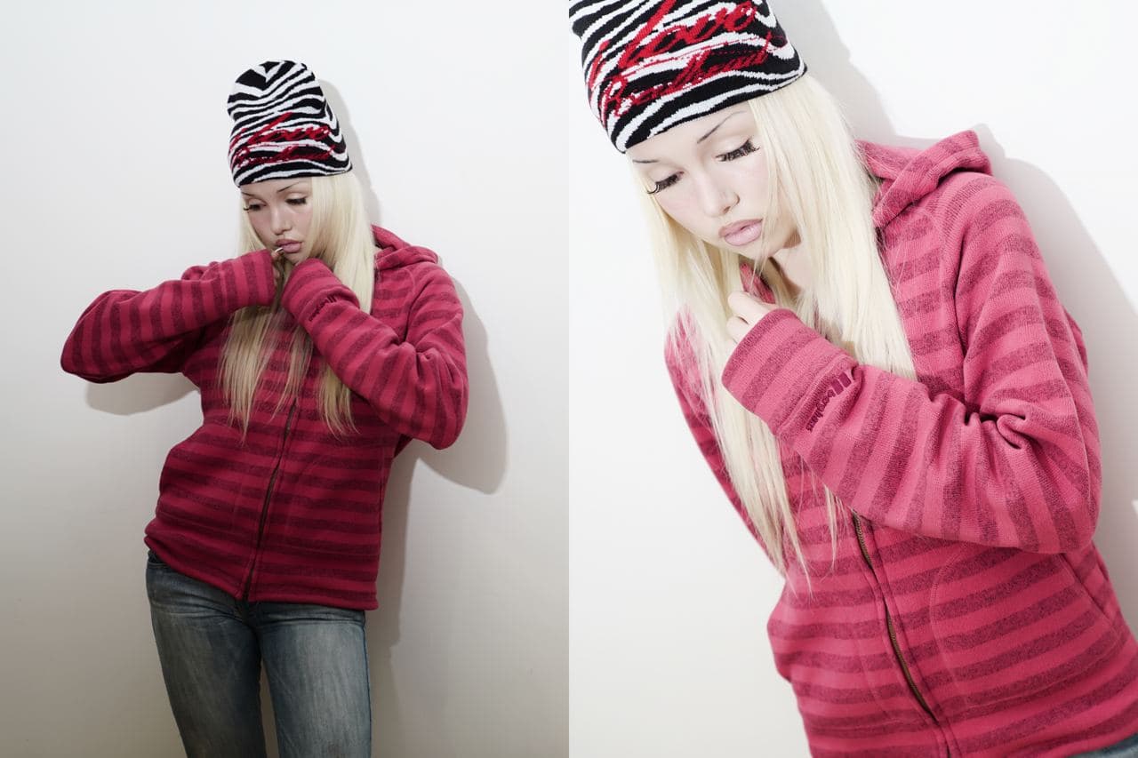 HAT “I<3REDHEAD” ZEBRA