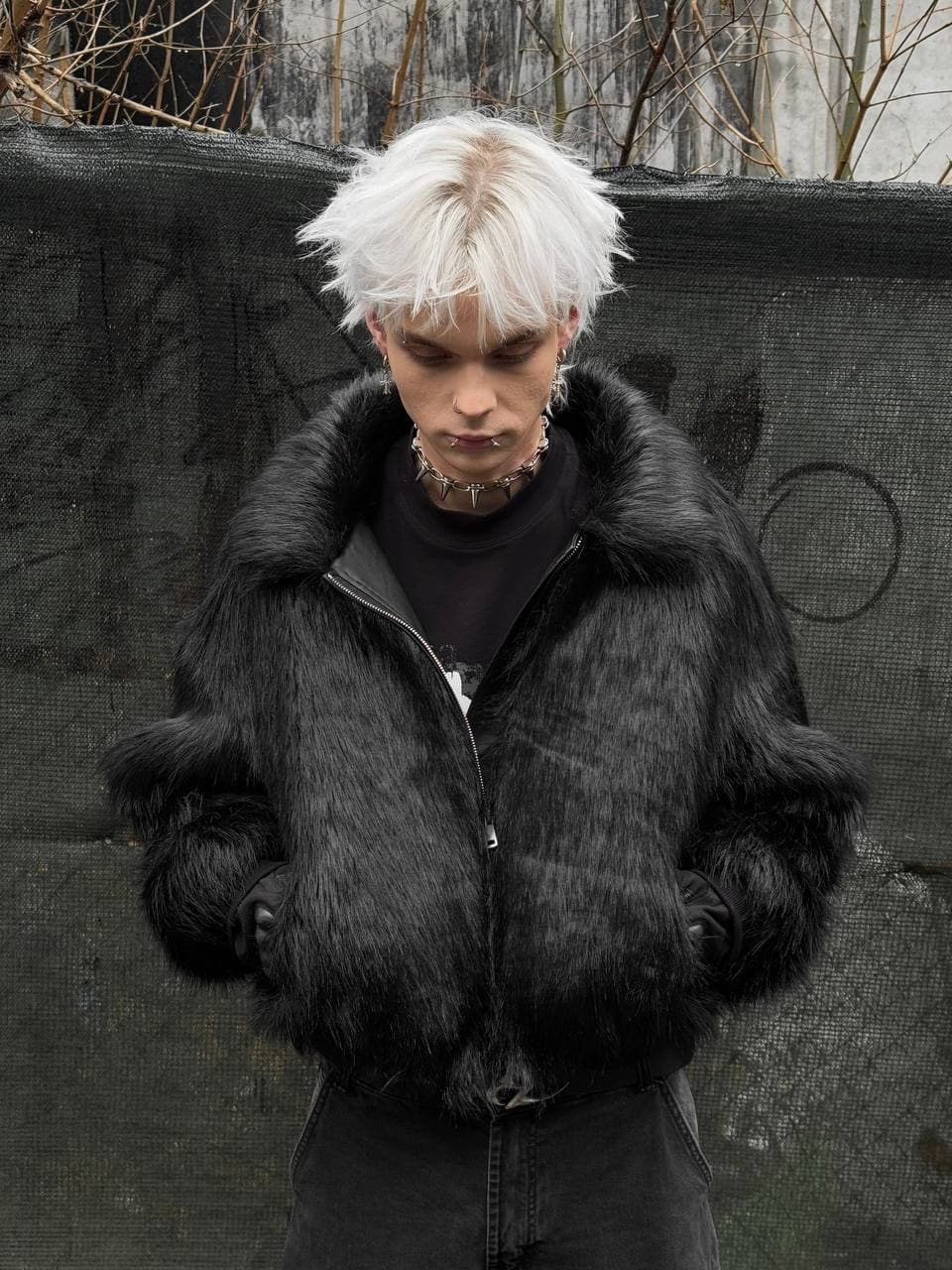 FUR COAT "ЙЕТТИ" BLACK