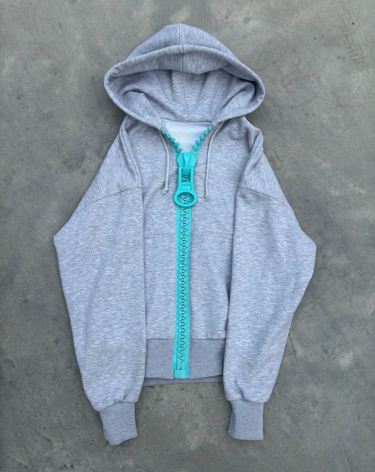 BIG ZIPHOODIE “GREY”