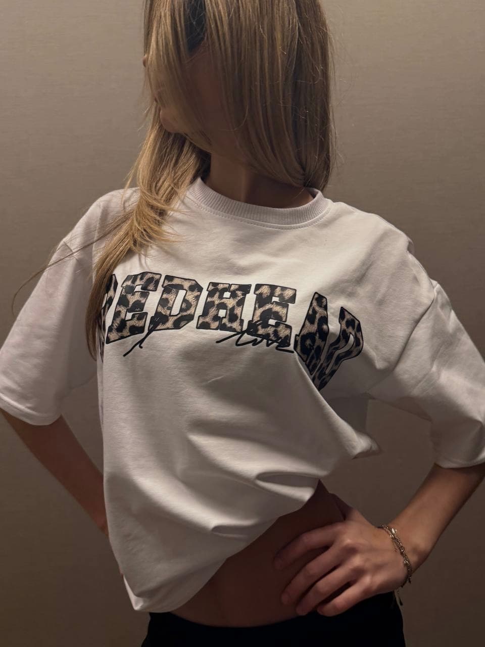 T-SHIRT "I LOVE LEO" WHITE 