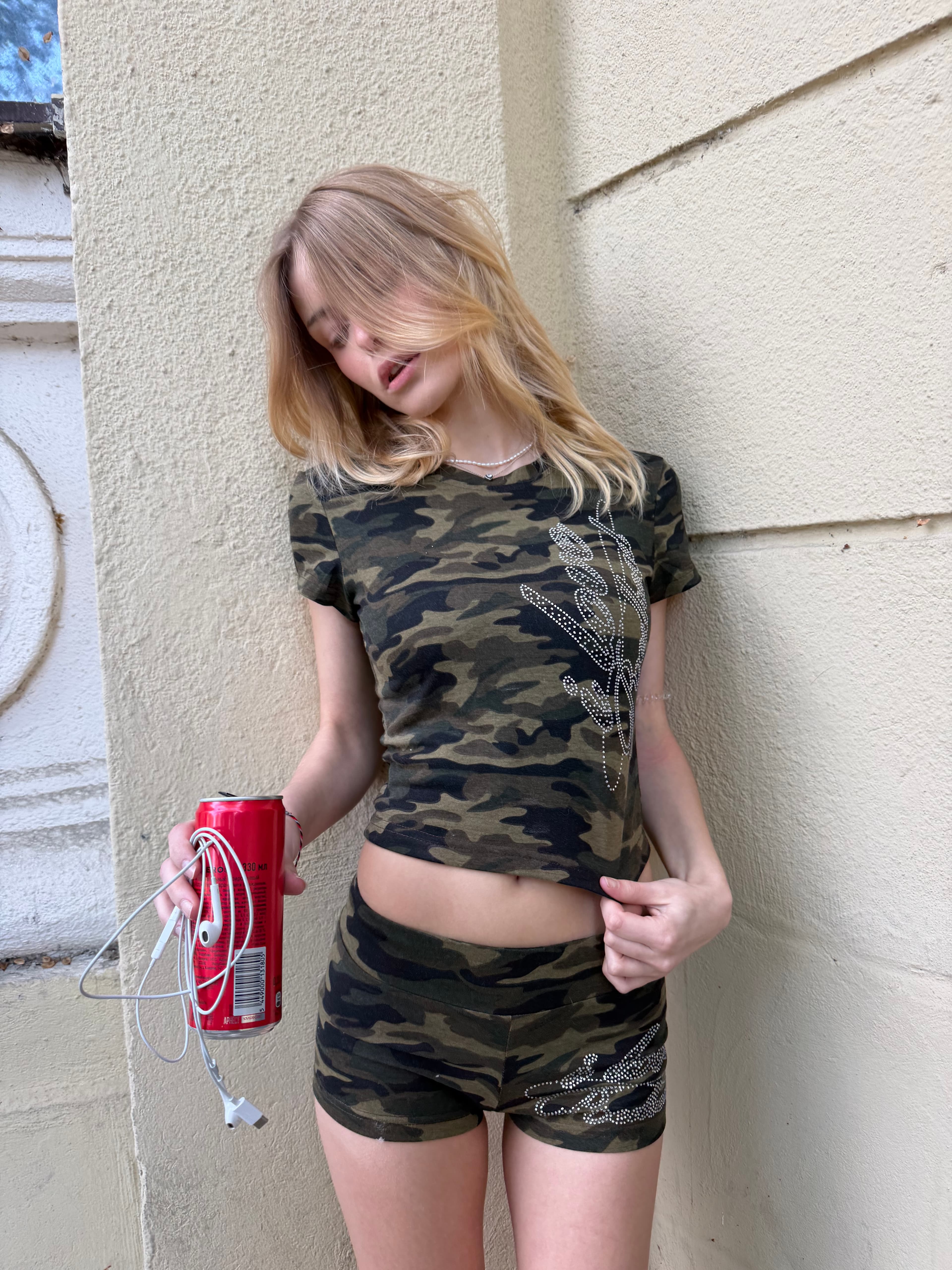 SHORTS "I <3REDHEAD" CAMO