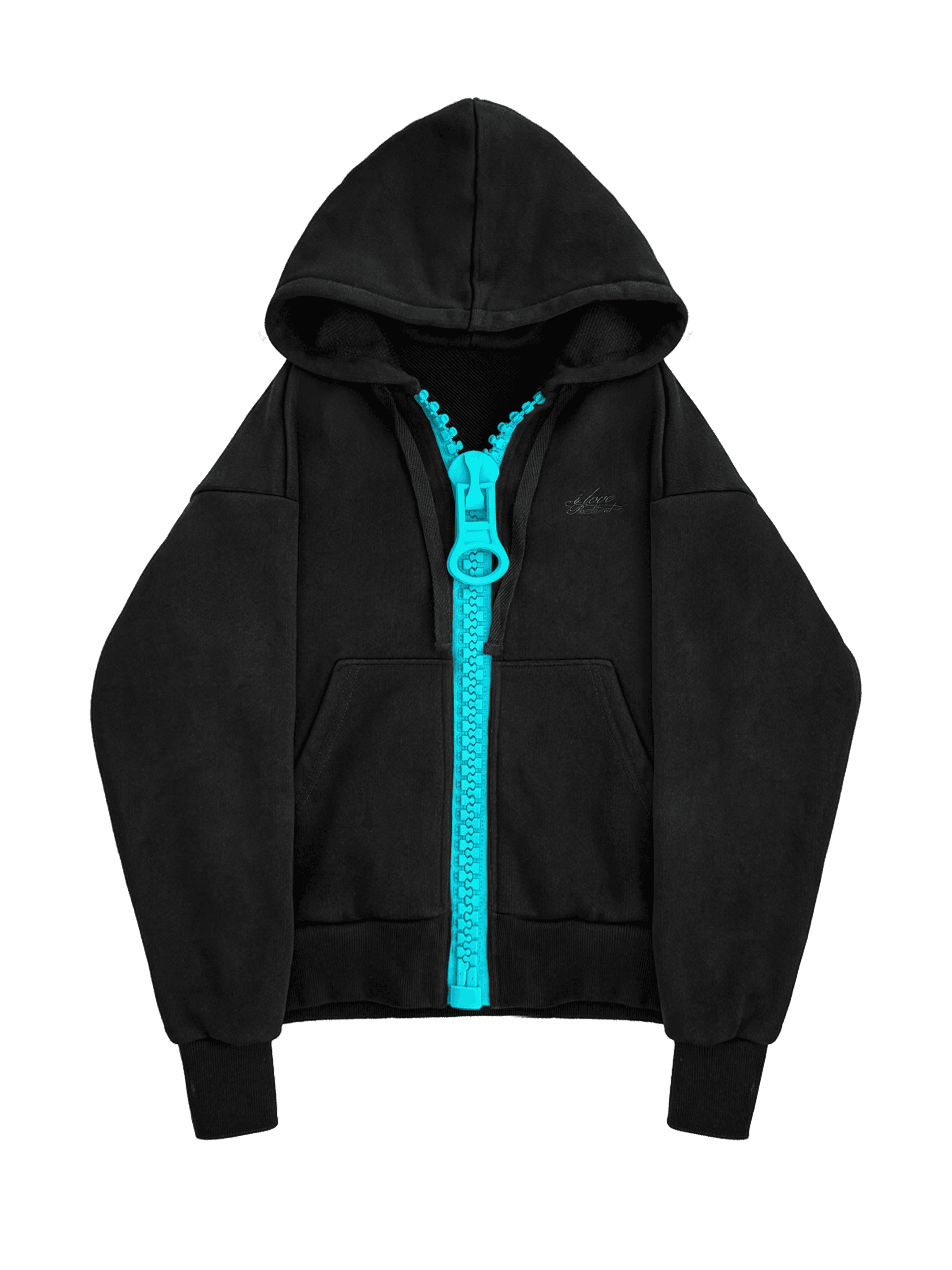 BIG ZIPHOODIE “BLACK”