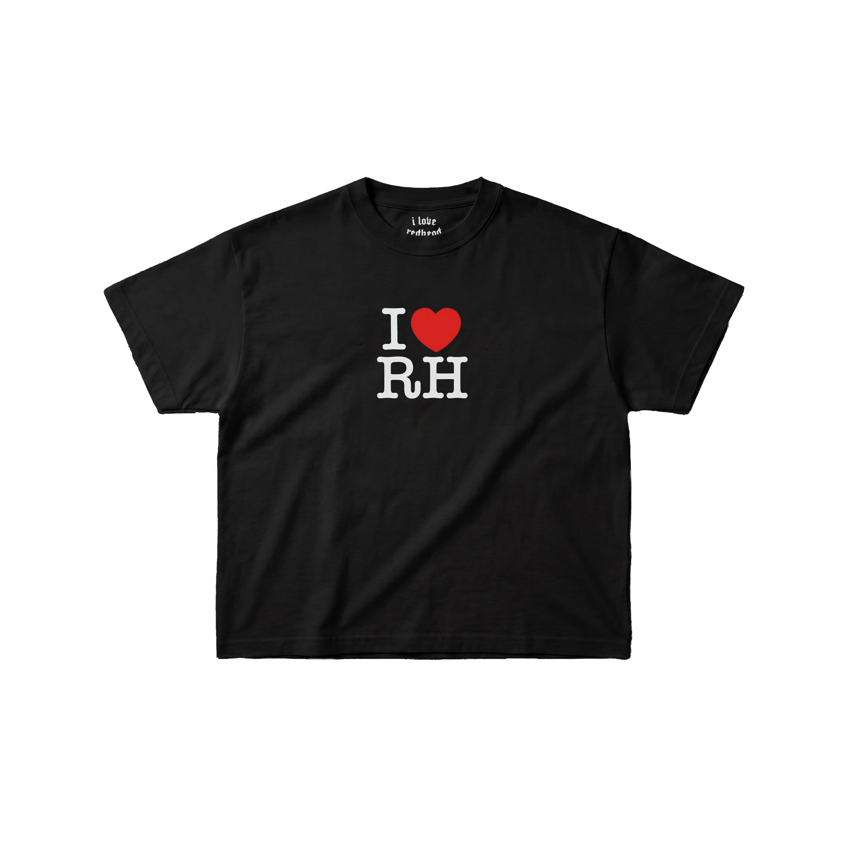 T-SHIRT "I LOVE REDHEAD" BLACK