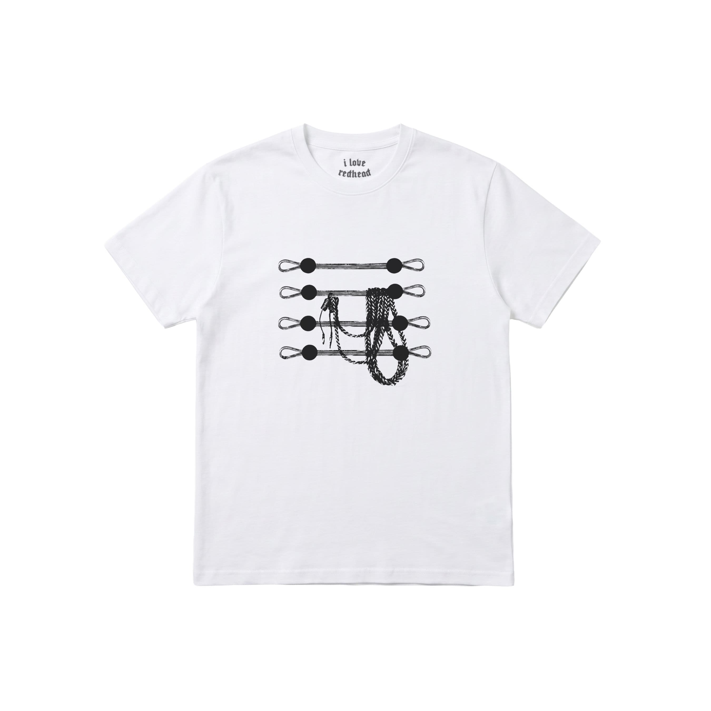 T-SHIRT "MESSY LINES" WHITE