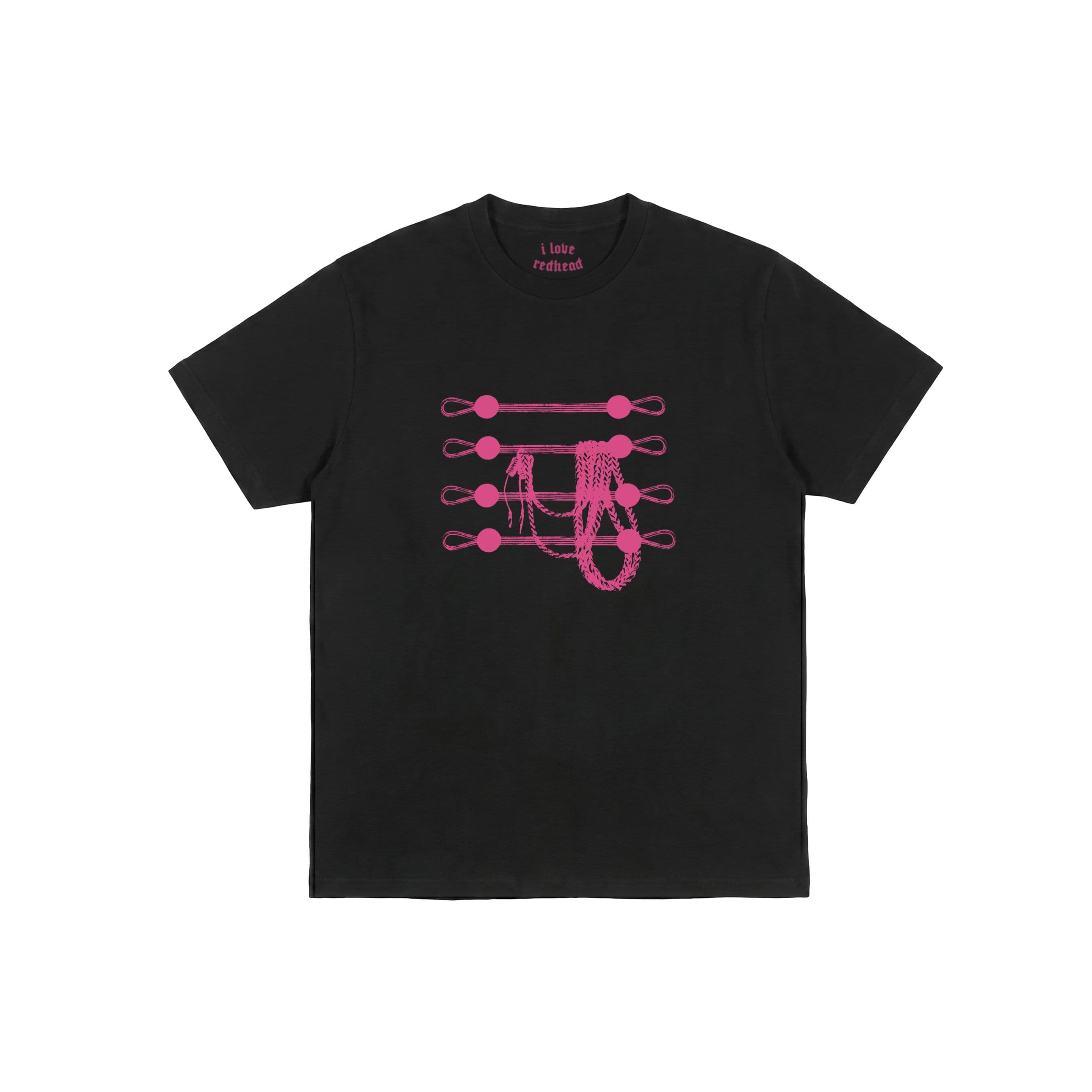 T-SHIRT "MESSY LINES" BLACK